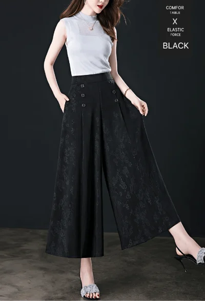 LATEST DESIGNABLE ICE SILK PALAZZO PANTS