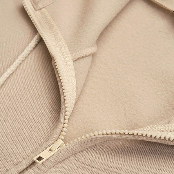 2021 Autumn Winter Sweater Zipper Hooded Long Plus Cashmere Sweater