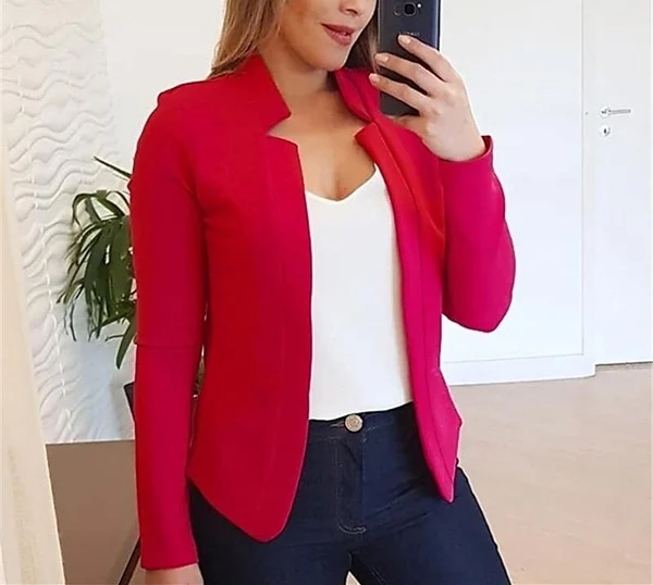 WOMENS CLOTHING HOT SALE SOLID COLOR COMMUTER CASUAL JACKET SMALL SUIT