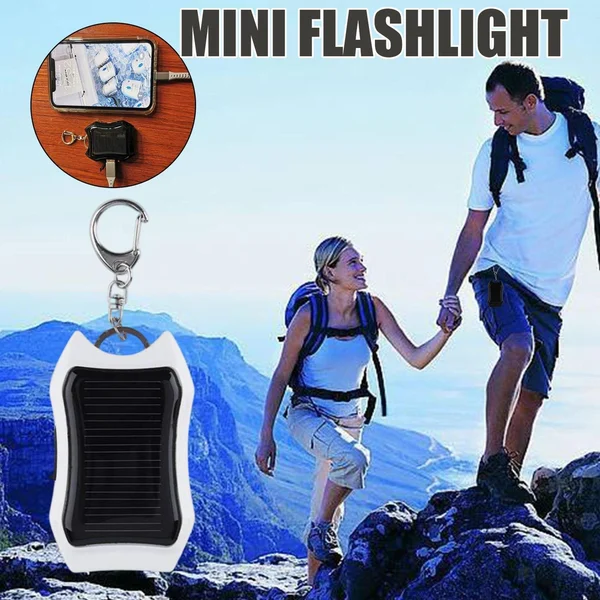 1000mAH Solar Power Bank Keychain