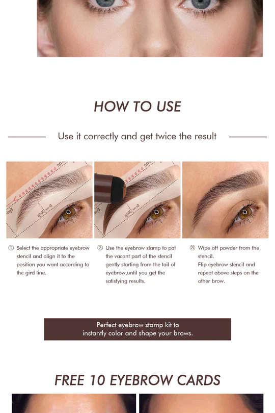 Professional Eyebrow Stamp Shaping Kit