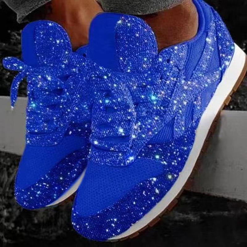 New Style Women s Casual Shoes Thick and Shiny Shoes