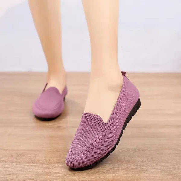 2022 Casual Shoes Womens Mesh Breathable Slip on Flat Shoes Ladies Loafers