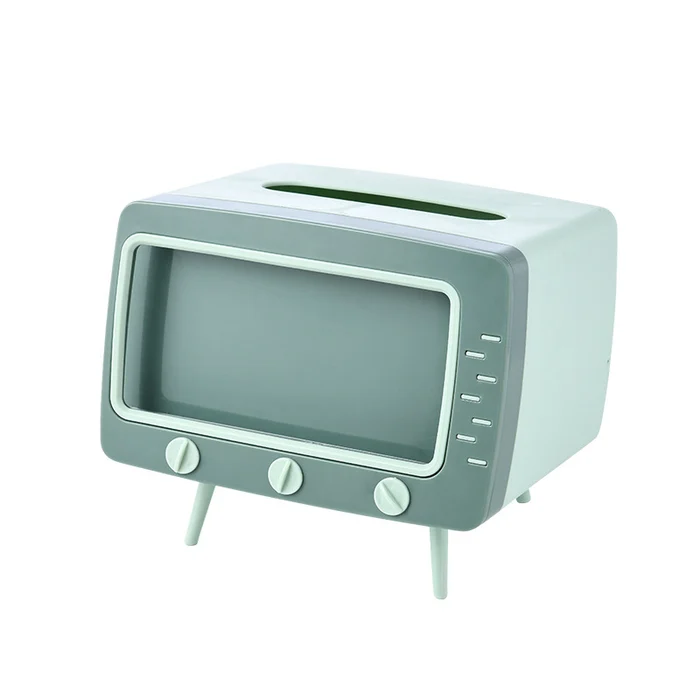 2 In 1 Mobile Phone Viewing Bracket TV Tissue Box