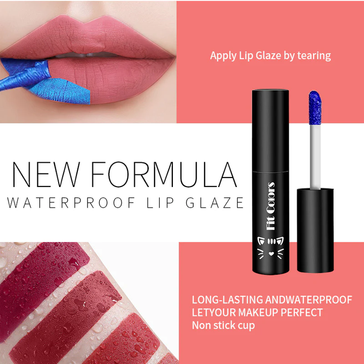 5 COLORS TEAR OFF LIP GLAZE MATTE LIQUID LIPSTICK TINT COLOR