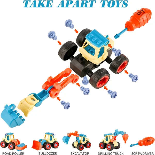 Construction Truck Toys Set
