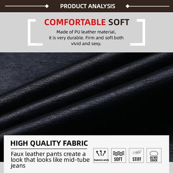 S shaped PU Leather Leggings
