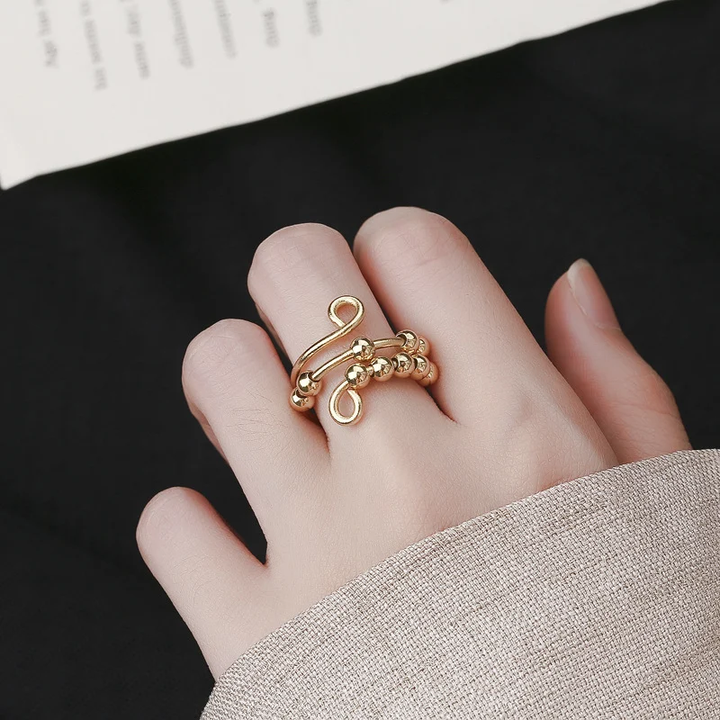 Circle Beads Fidget Ring