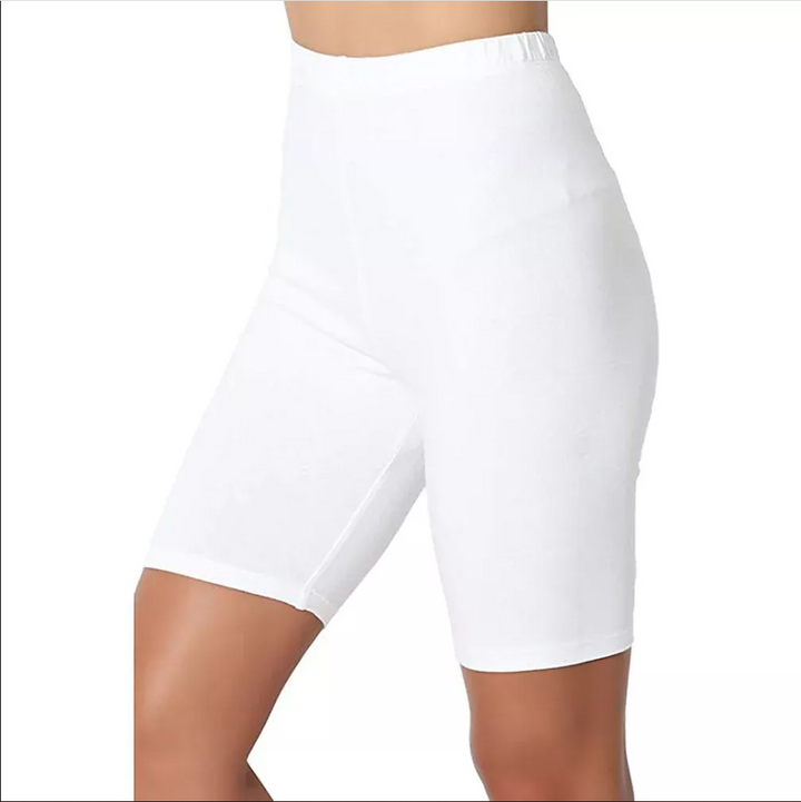 Womens solid color flat five-point yoga sports and leisure pants