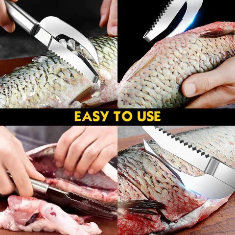 Fish Scale Knife Cut Scrape Dig 3 in 1