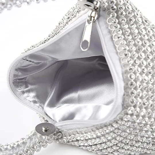 Fashion Vintage Womens Triangle Glitter Handbag