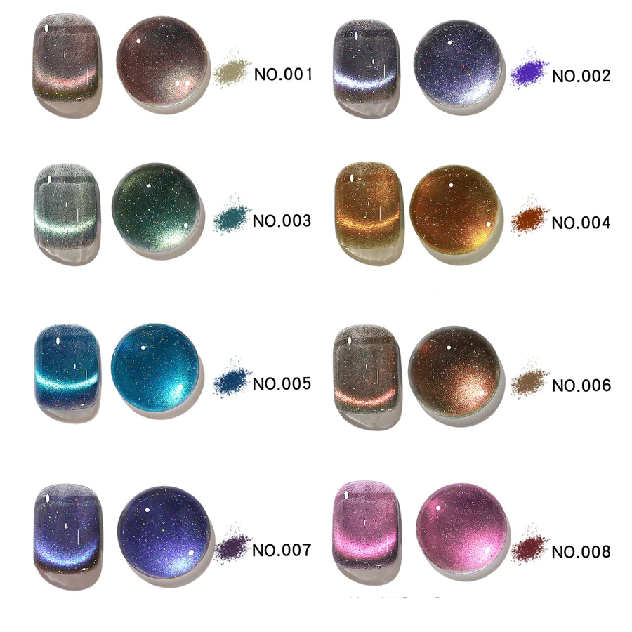 CAT MAGNETIC GEL NAIL POLISH SEMI PERMANENT DYNAMIC GLITTER