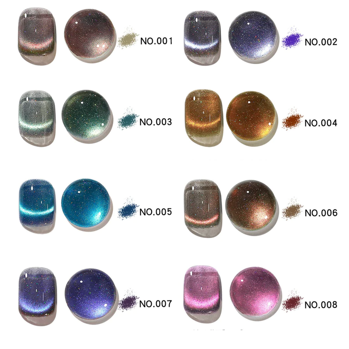 CAT MAGNETIC GEL NAIL POLISH SEMI PERMANENT DYNAMIC GLITTER