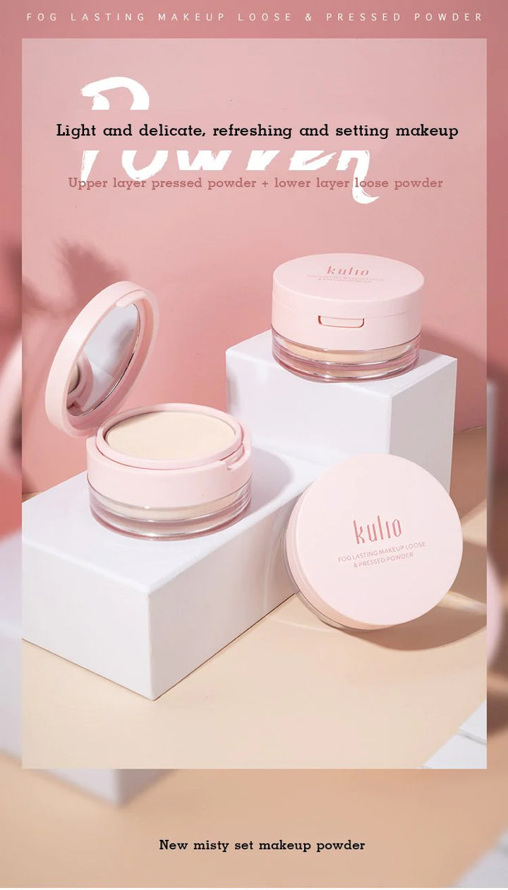 MISTY SET MAKEUP PRESSED POWDER AND LOOSE POWDER TWO IN ONE