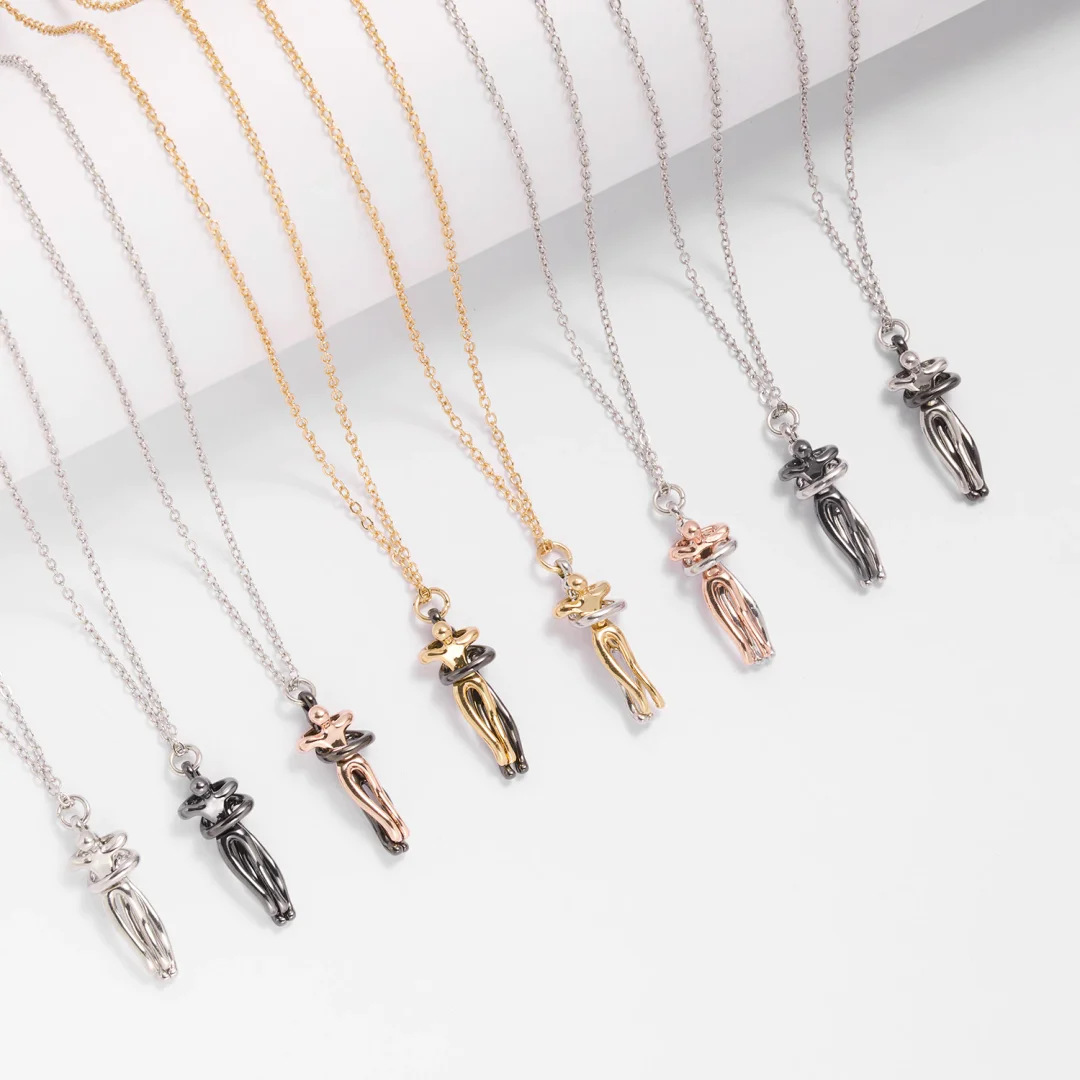 Couple Hug Necklace