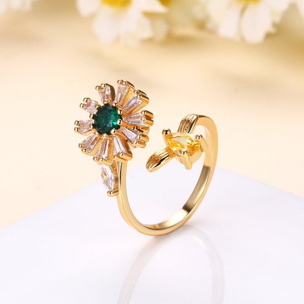 Sunflower Fidget Ring