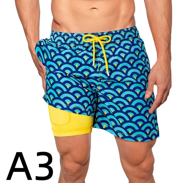 Double layer beach pants