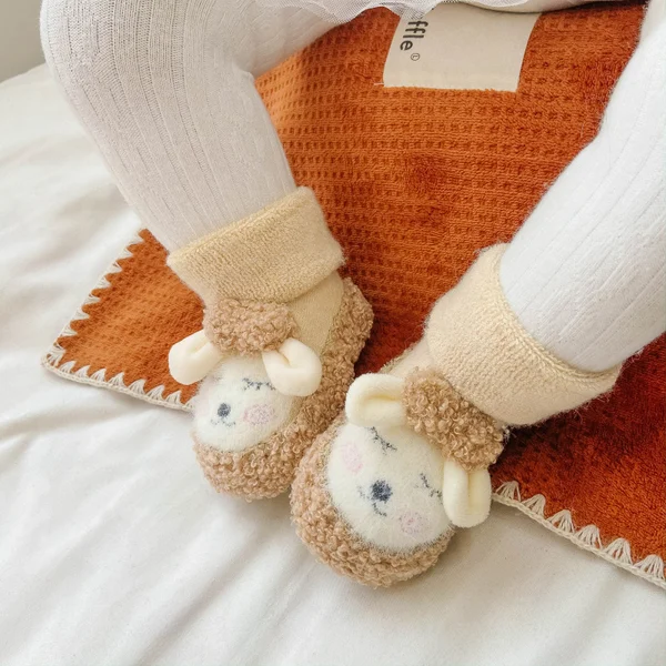2022 Baby Cartoon Plush Cotton Toddler Shoes