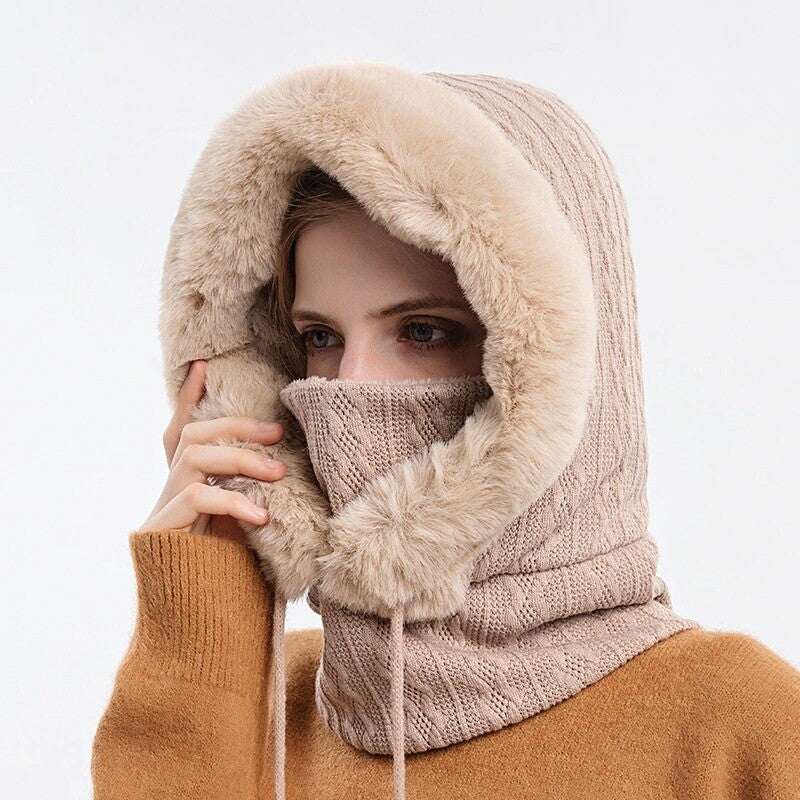 Winter Knit Set Unisex Warm Wind Proof Cap