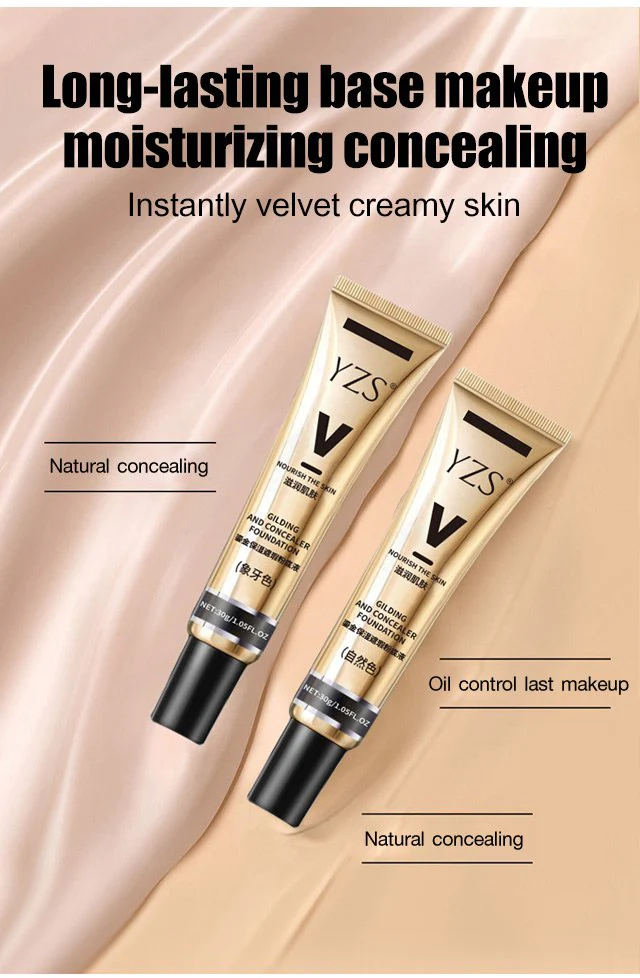 YZS GLITTER MOISTURIZING CONCEALER LIQUID FOUNDATION
