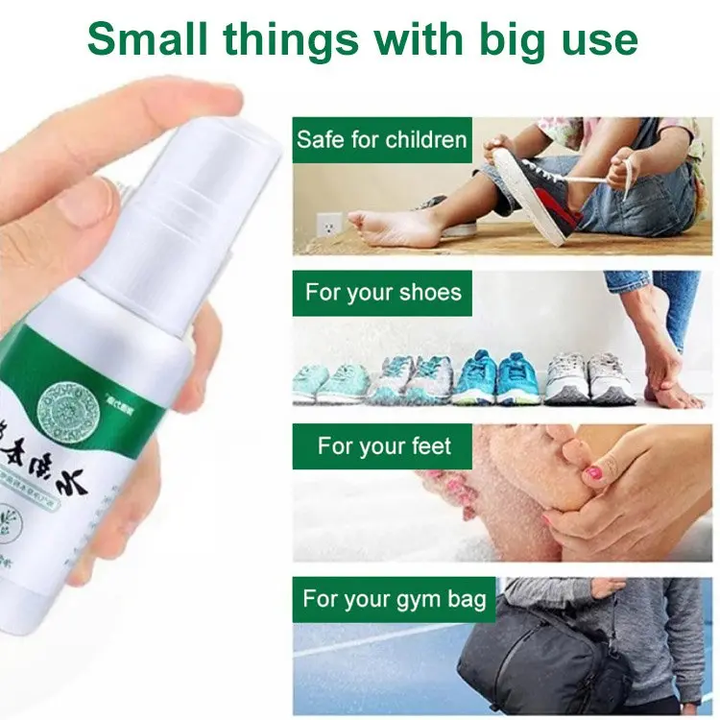 Athletes foot treatment herbal antibacterial spray
