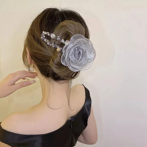 ELEGANT FLOWER HAIR CLIP