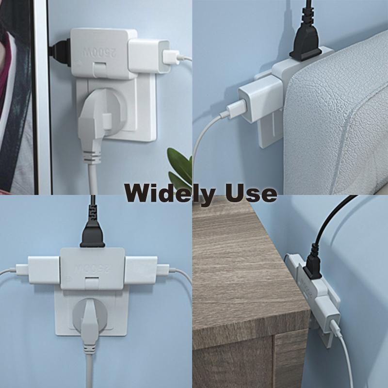 180 Degree Rotate Socket Household Two Hole Wireless Converter