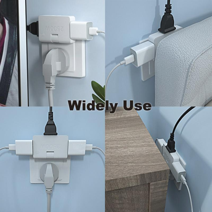 180 Degree Rotate Socket Household Two Hole Wireless Converter