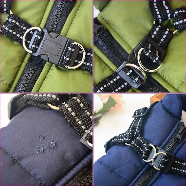Waterproof Winter Jacket with Built in Harness