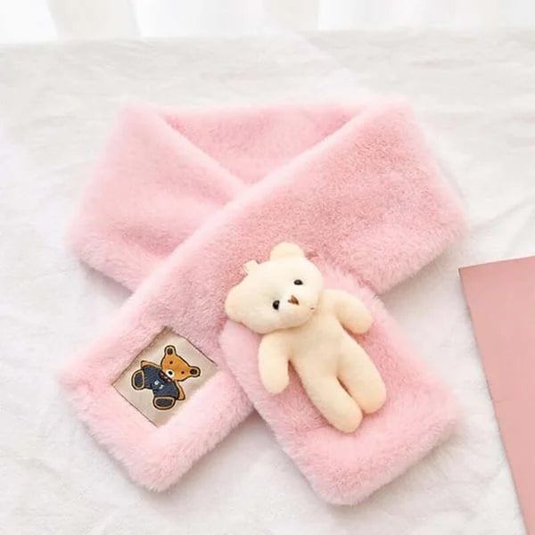 🔥Cute Bear Plush Bib For Adult And Child🔥