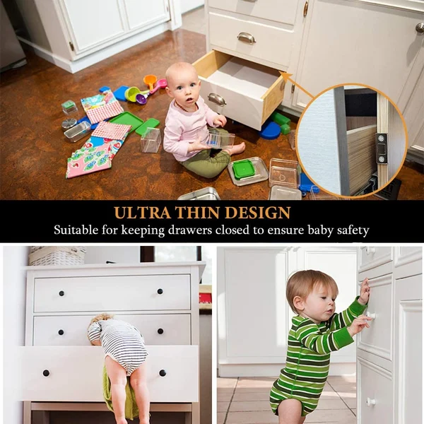 Ultra thin invisible cabinet door magnets