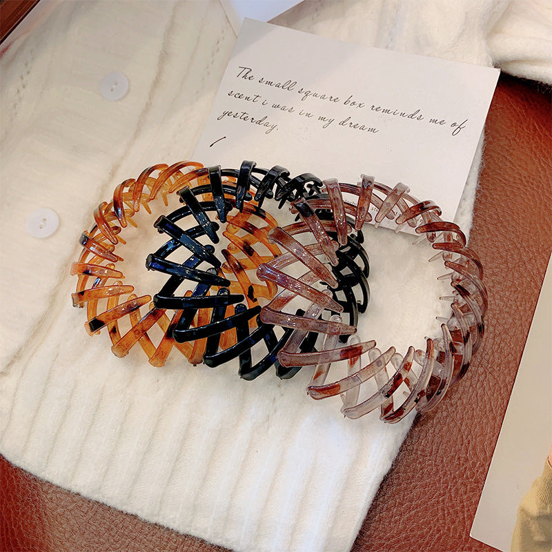 Lazy Birds Nest Plate Hairpin