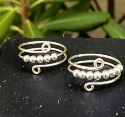 Circle Beads Fidget Ring