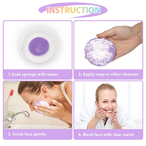 12Pcs Facial Compressed Facial Sponges