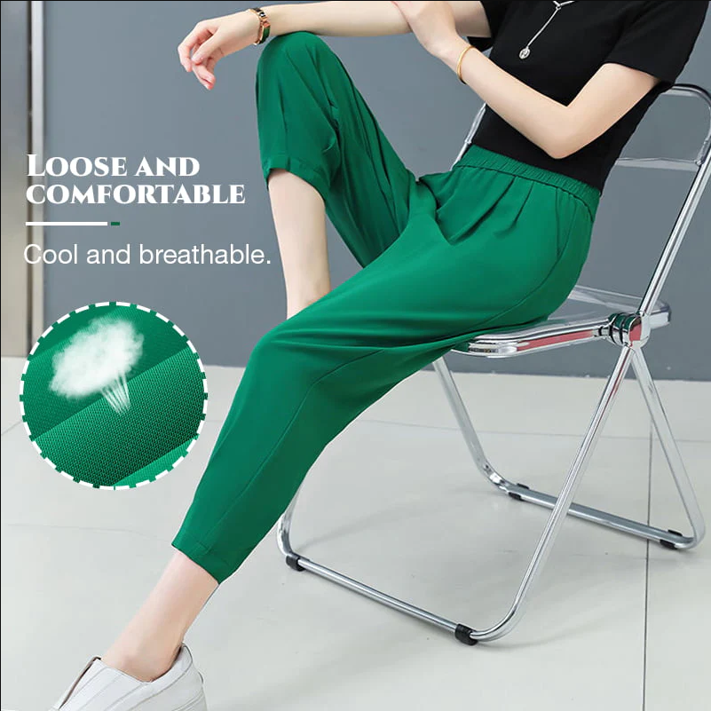 Womens Casual Cooling Straight Pants
