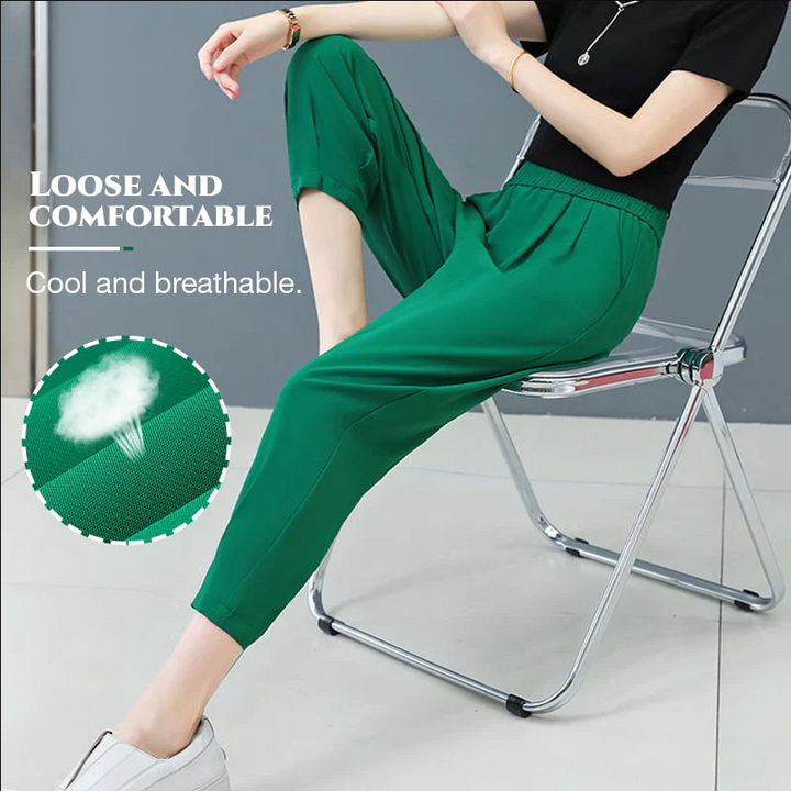 Womens Casual Cooling Straight Pants