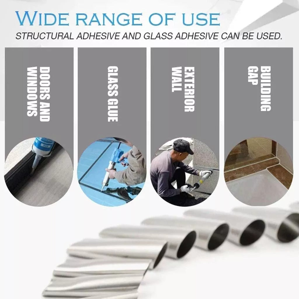 14 PCS Reusable Stainless Steel Caulking Nozzle