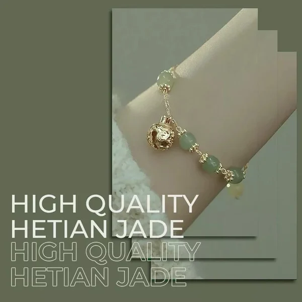 Hetian Jade Bell Bracelet