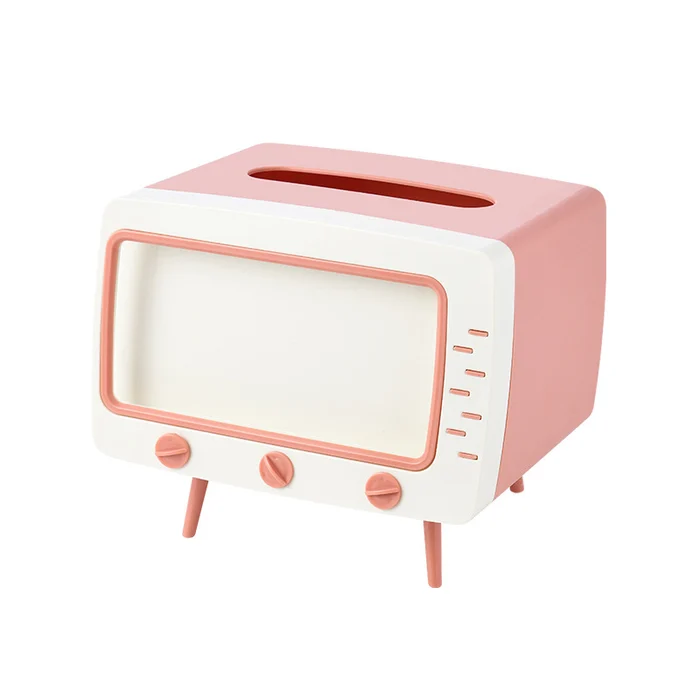 2 In 1 Mobile Phone Viewing Bracket TV Tissue Box