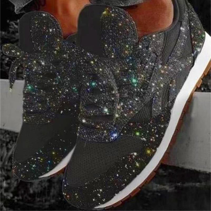 New Style Women s Casual Shoes Thick and Shiny Shoes