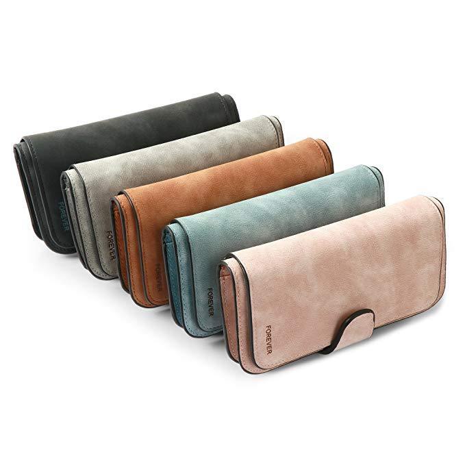 Leather Zipper Long Wallet Card Holder Viconchic