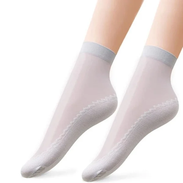 Silky Anti Slip Cotton Socks