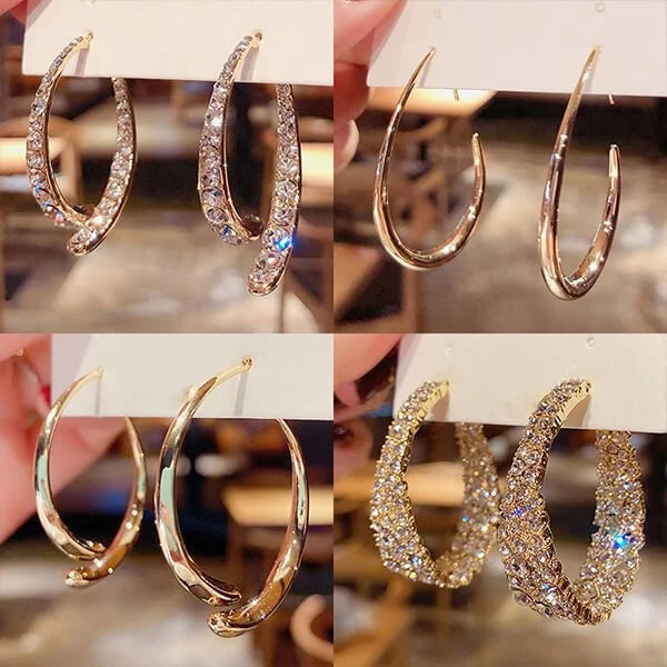 Fashion Oval Earrings