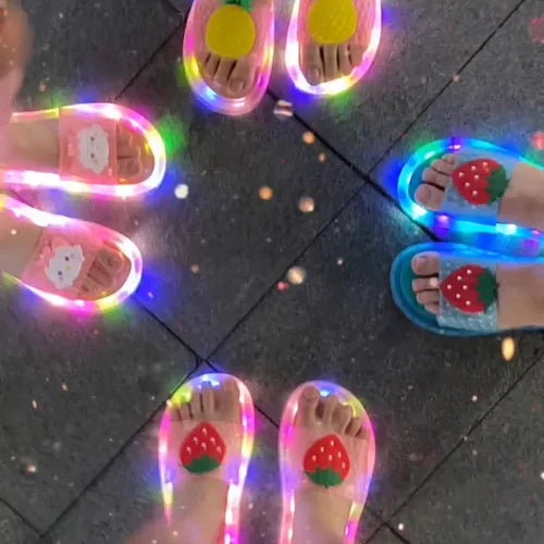 LED Happy Slippers For Children
