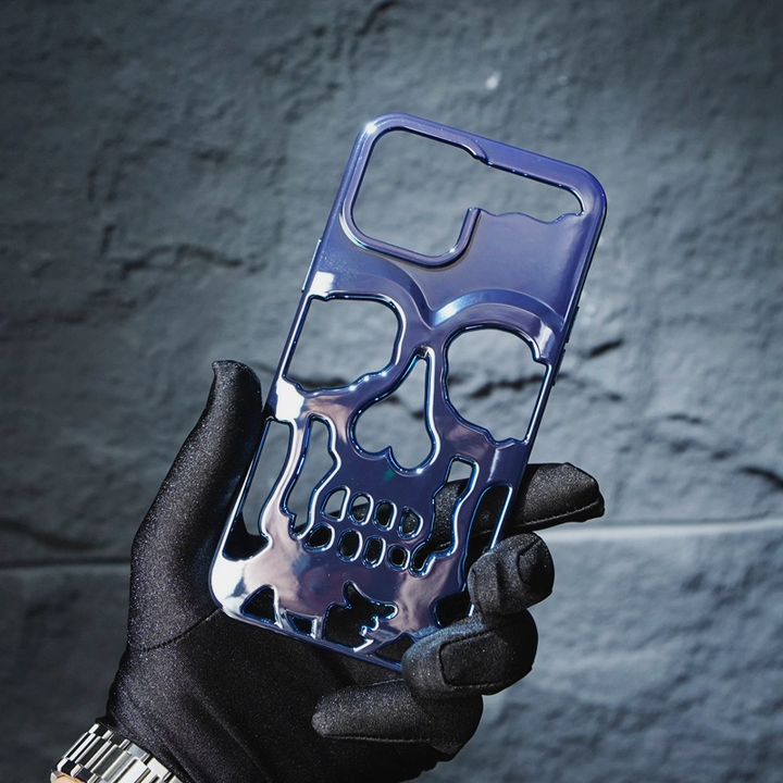 Plated Skull Case Cover For iPhone
