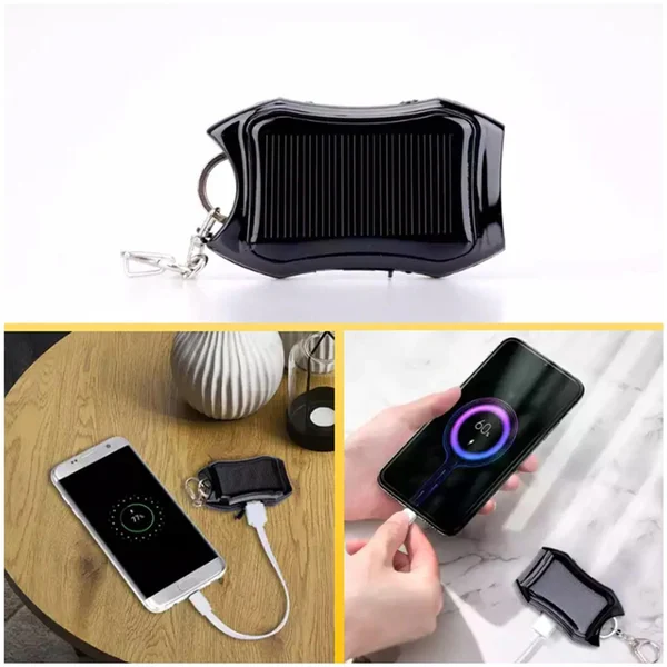 1000mAH Solar Power Bank Keychain
