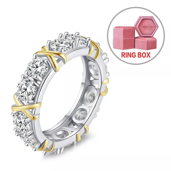 Sterling Silver Cross Full Diamond Ring