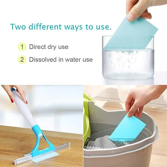 Cleaning Waxing and Brightening Two in one Blue Cleaning Sheet