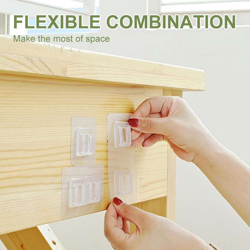 Double sided adhesive wall hook