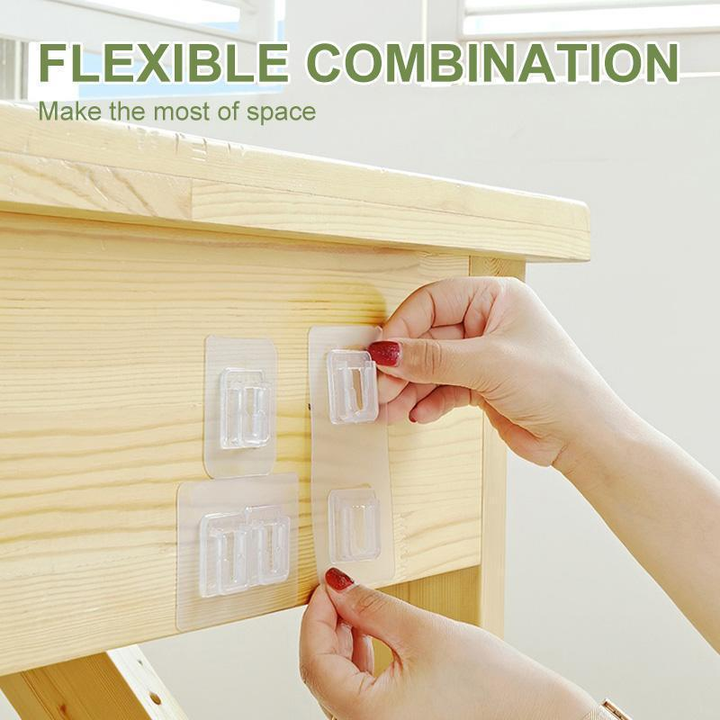 Double sided adhesive wall hook